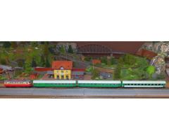 Model osobního vozu 1. tř. Y-B 70, ČD, V. epocha